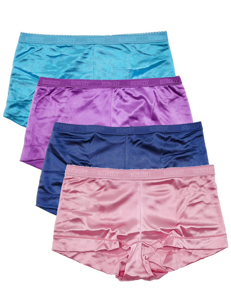 2-6 PRETTY SATIN BIKINIS Style PANTIES Womens Underwear #3122Ann L XL 2X 3X  4X