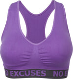 Racerback Wirefree Bras (6 Pack)