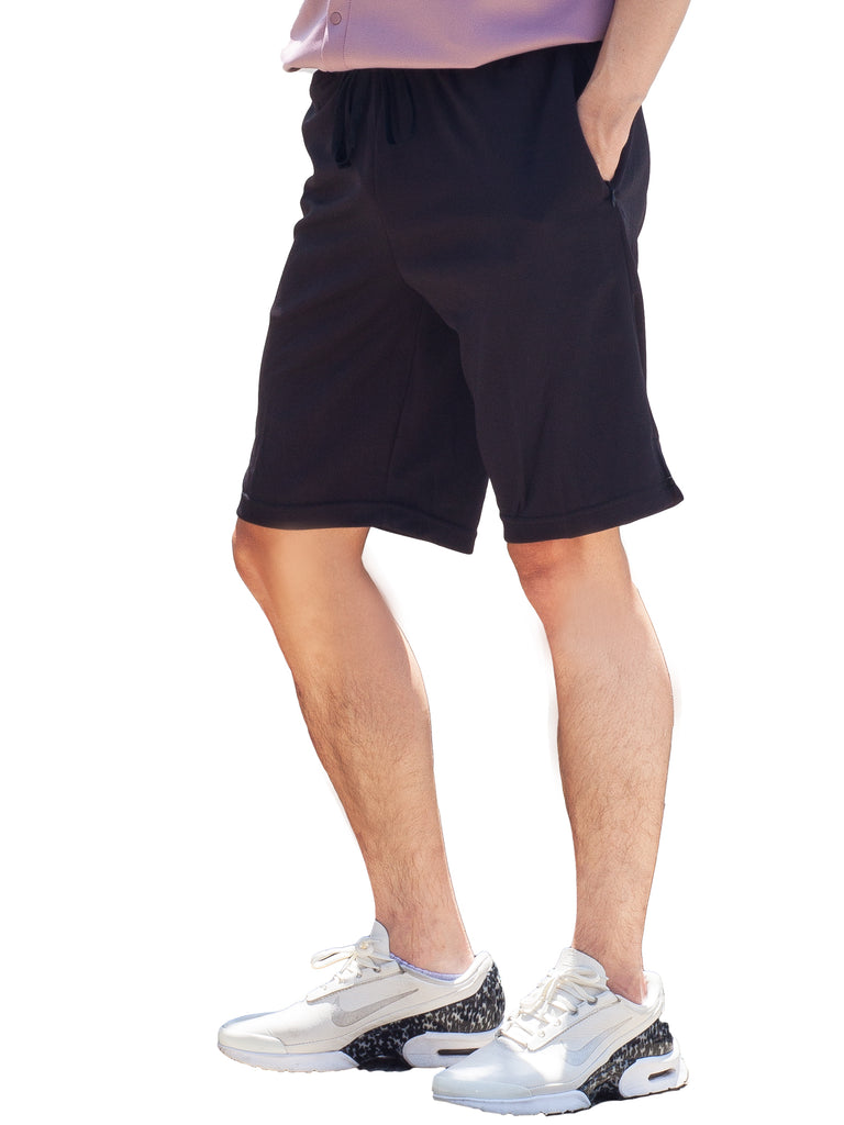 Mens Shorts Invisible Zipper Pockets(Black)-(1 pc) – B2BODY
