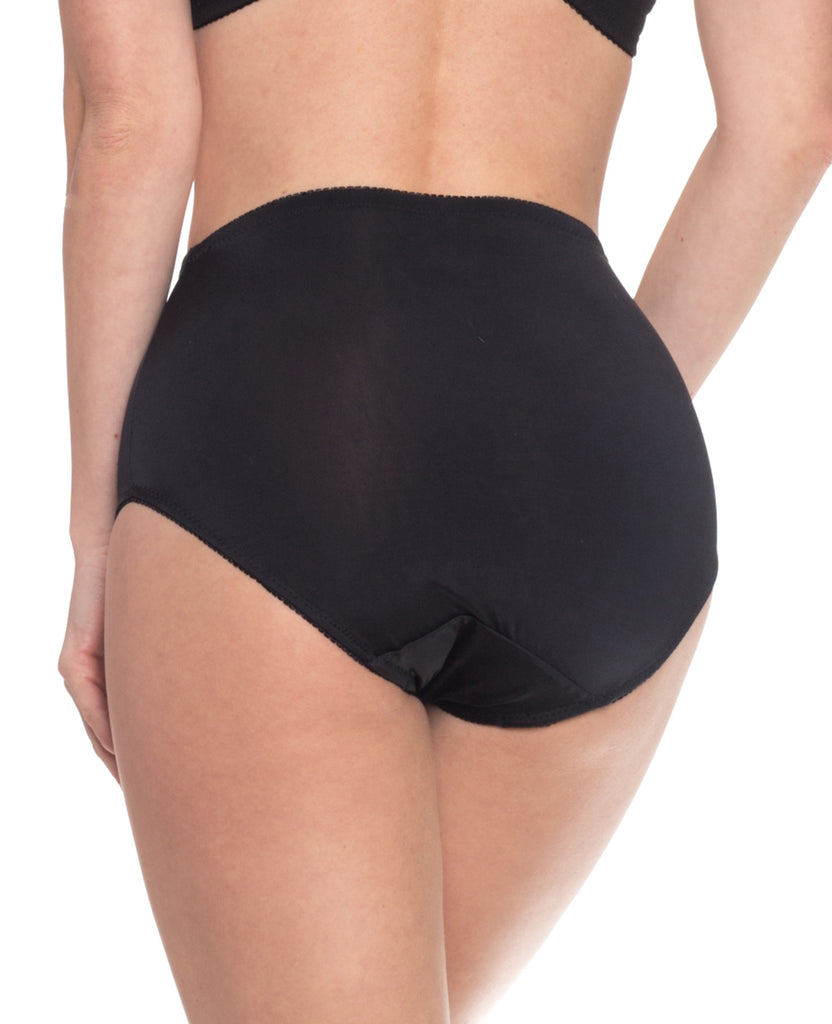 Underworks Women Rear and Hip Padded Brief - Black - S