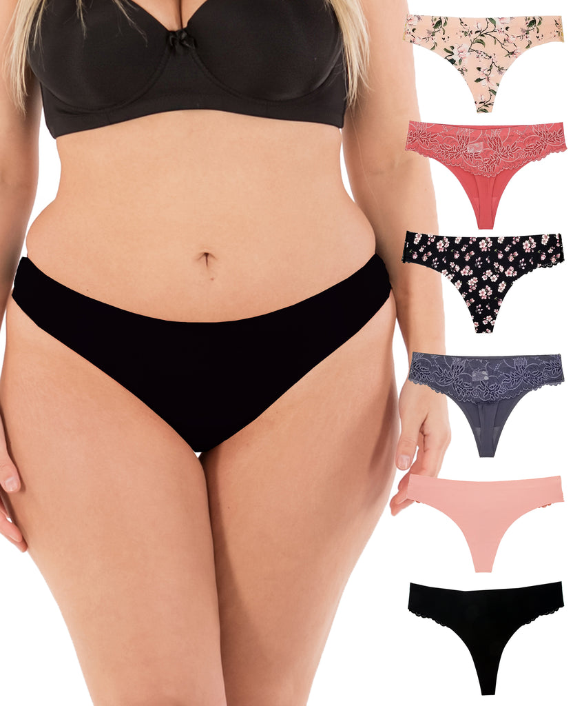 Plus size womens thong underwear online
