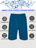 Mens Lounge Shorts Pajama Shorts Sleep Pants Cool Comfy Shorts with Pockets Small to Big and Tall