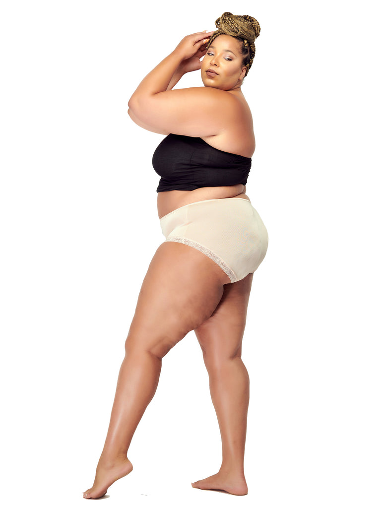 B2BODY Plus Size Breathable Womens Underwear 4 Pack Boyshort Boxer