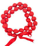 Barbra Collection Hawaiian Leis Necklaces Made with Real Kukui Nut Adjustable 32” Lei for Luau Party, Graduation, Wedding and Birthday Party Beads Necklace for Men and Women